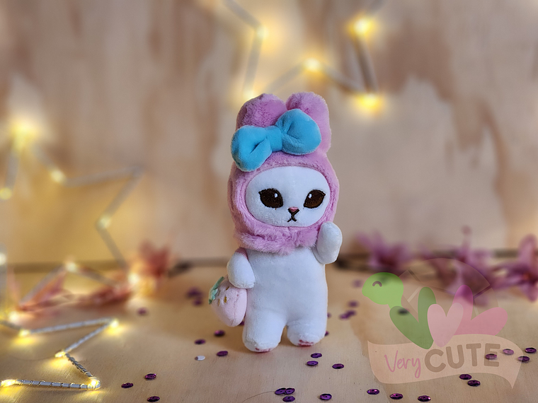  Llavero Peluche Gato Mofusand - My Melody  1