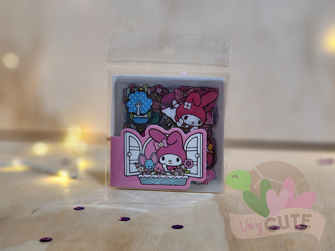 Stickers Personajes Sanrio - 20 Mini Láminas 2