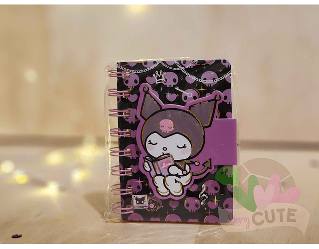  Mini Libreta Argollada Kuromi