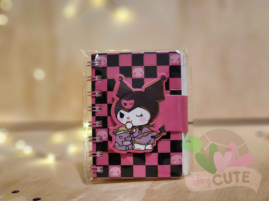  Mini Libreta Argollada Kuromi 2