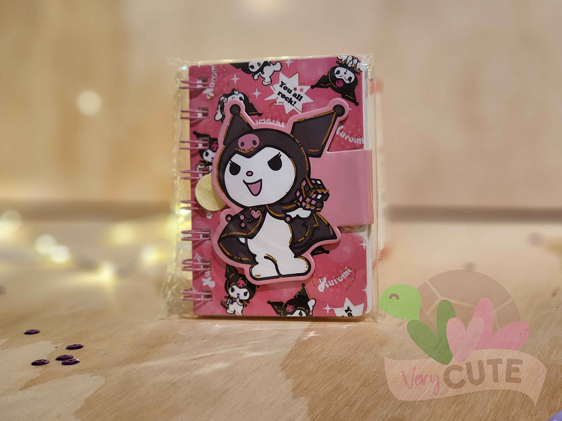  Mini Libreta Argollada Kuromi 4