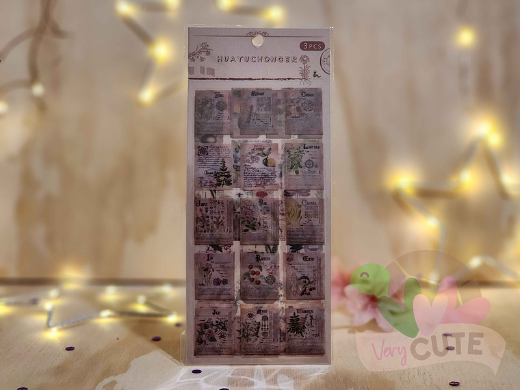 Stickers Retro 3 Láminas 1