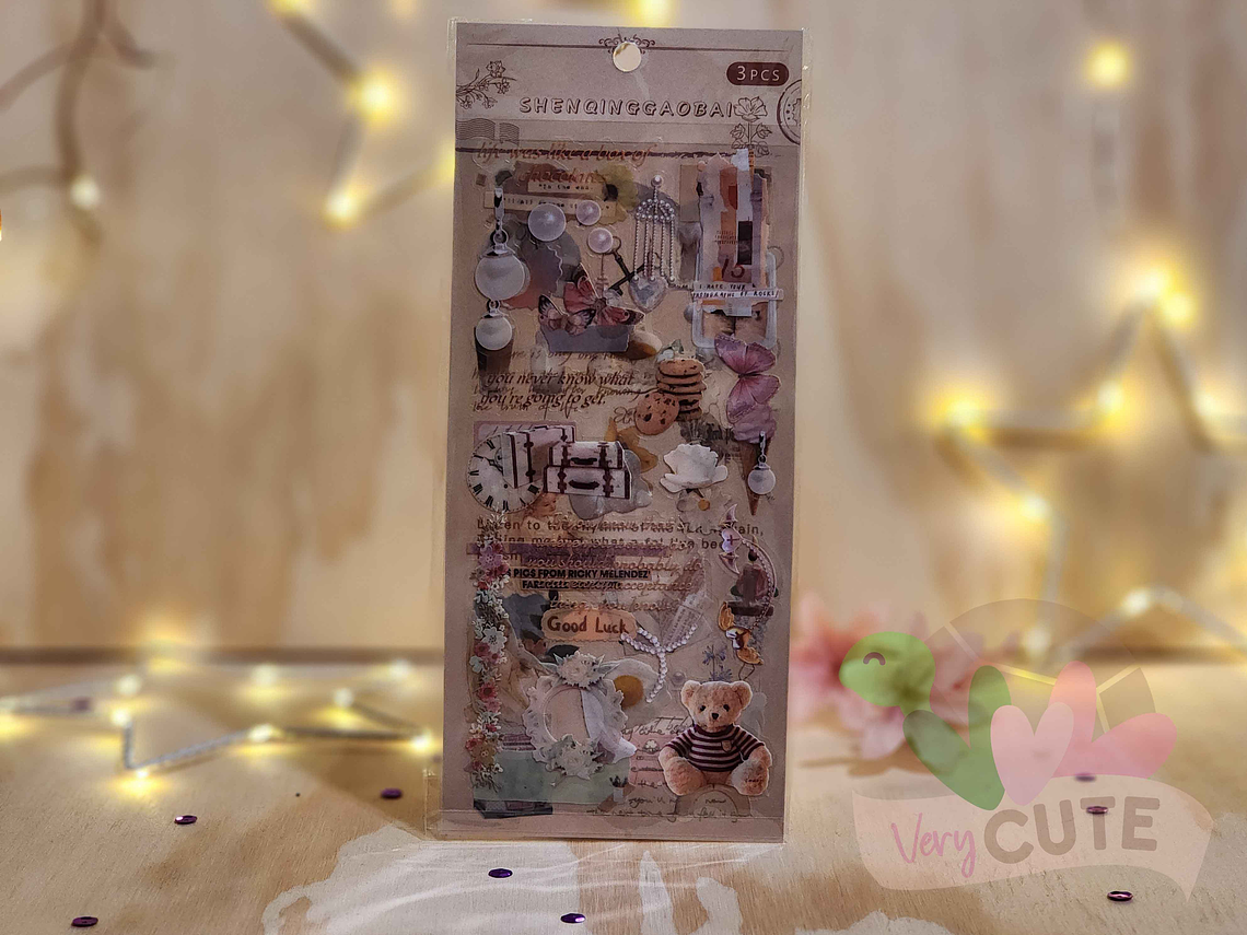 Stickers Retro 3 Láminas 2