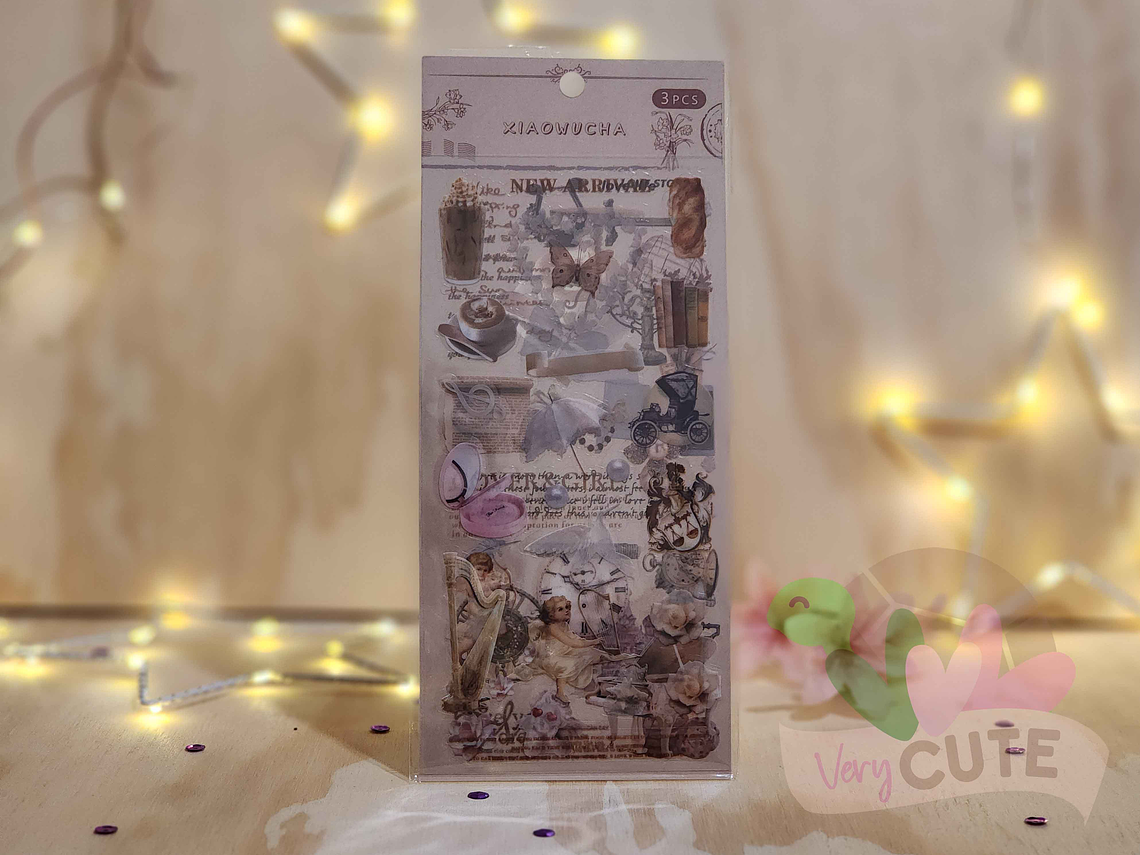 Stickers Retro 3 Láminas 4