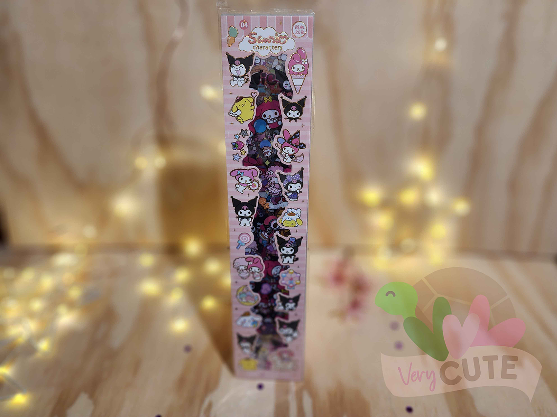 Stickers Personajes Sanrio - 20 láminas 1