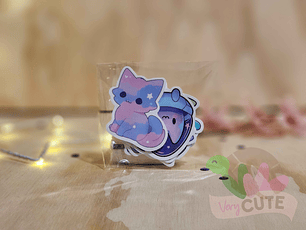 Stickers Gatito Estrellado