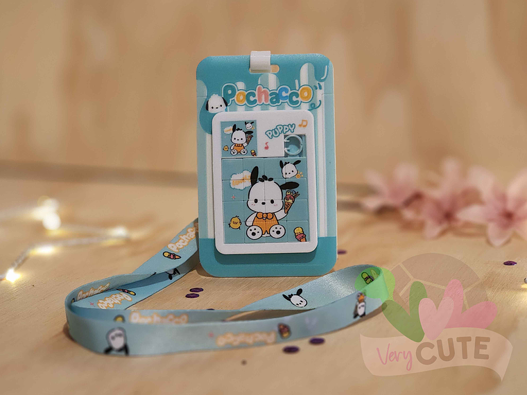 Porta Credencial + Lanyard + Juego - Personajes Sanrio 1