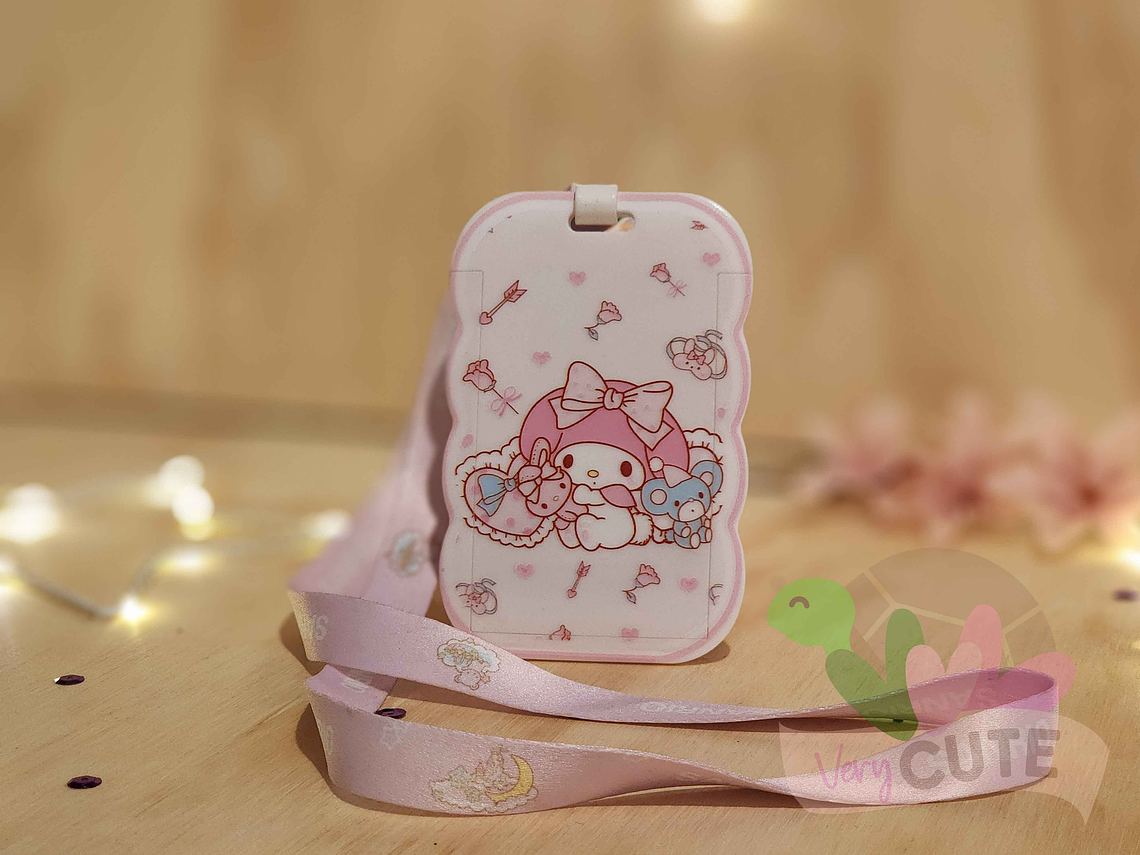  Porta Credencial + Lanyard - Personajes Sanrio - Diseño Redondeado 1
