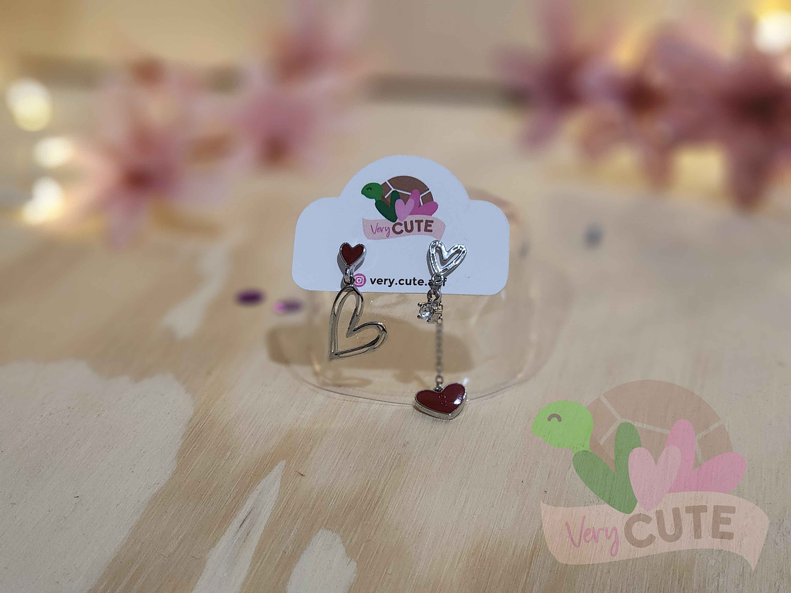 Aros Asimetricos Corazón 1