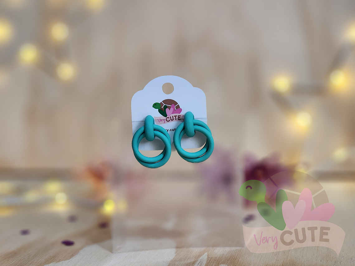 Aros Doble Círculo - Colores Vibrantes  1