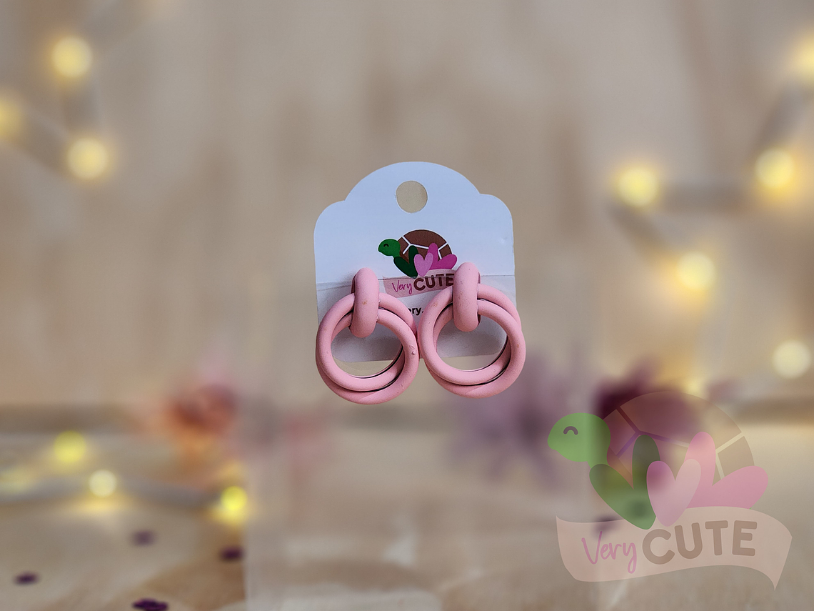 Aros Doble Círculo - Colores Vibrantes  3