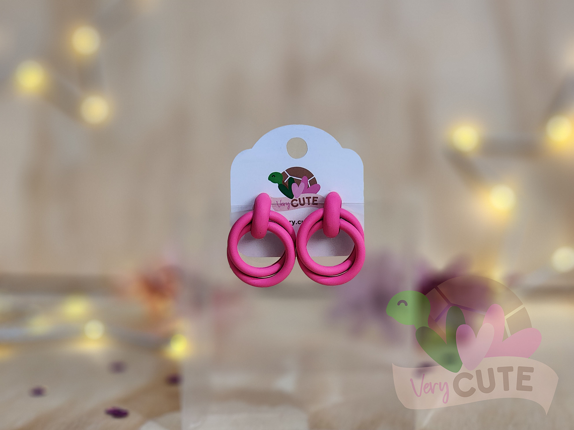 Aros Doble Círculo - Colores Vibrantes  2