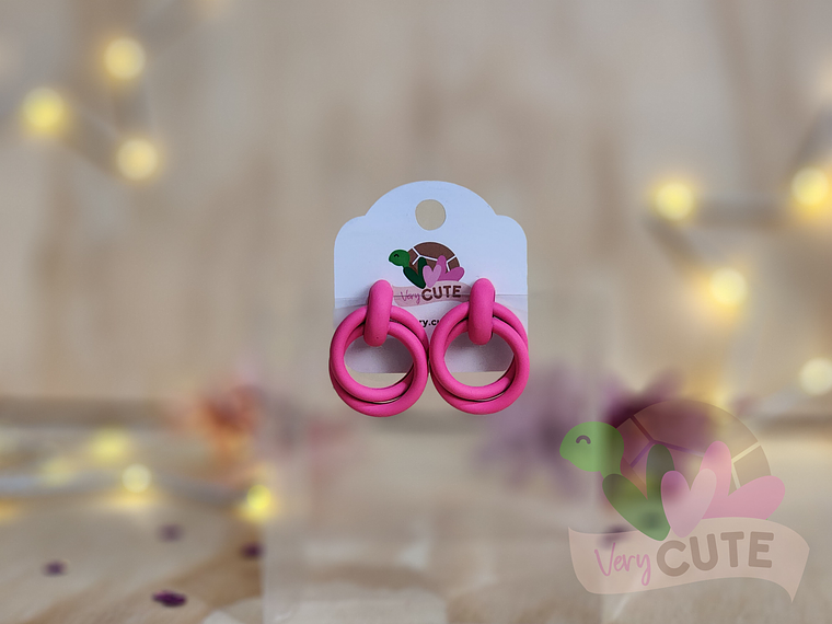 Aros Doble Círculo - Colores Vibrantes  2