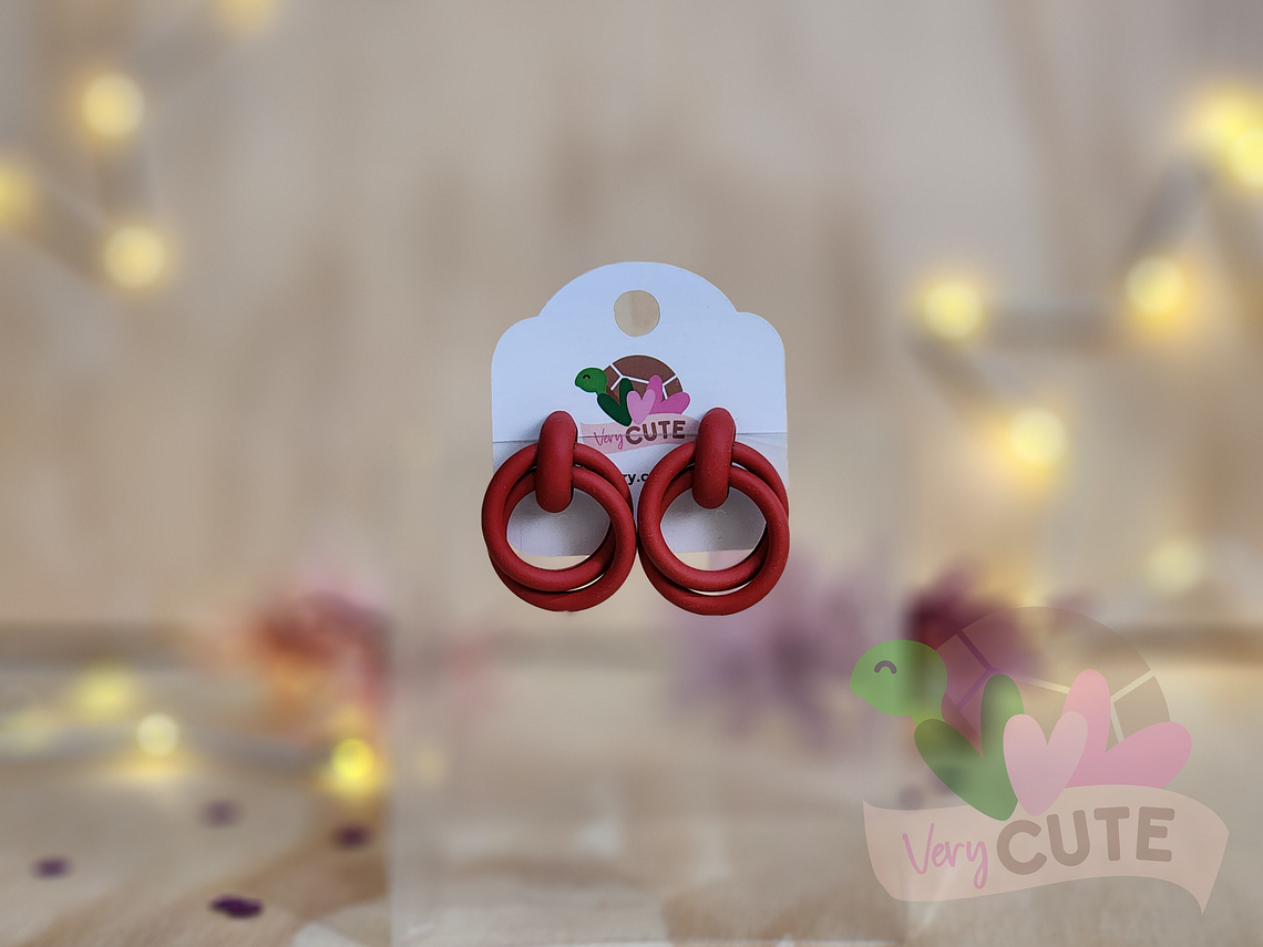 Aros Doble Círculo - Colores Vibrantes  4