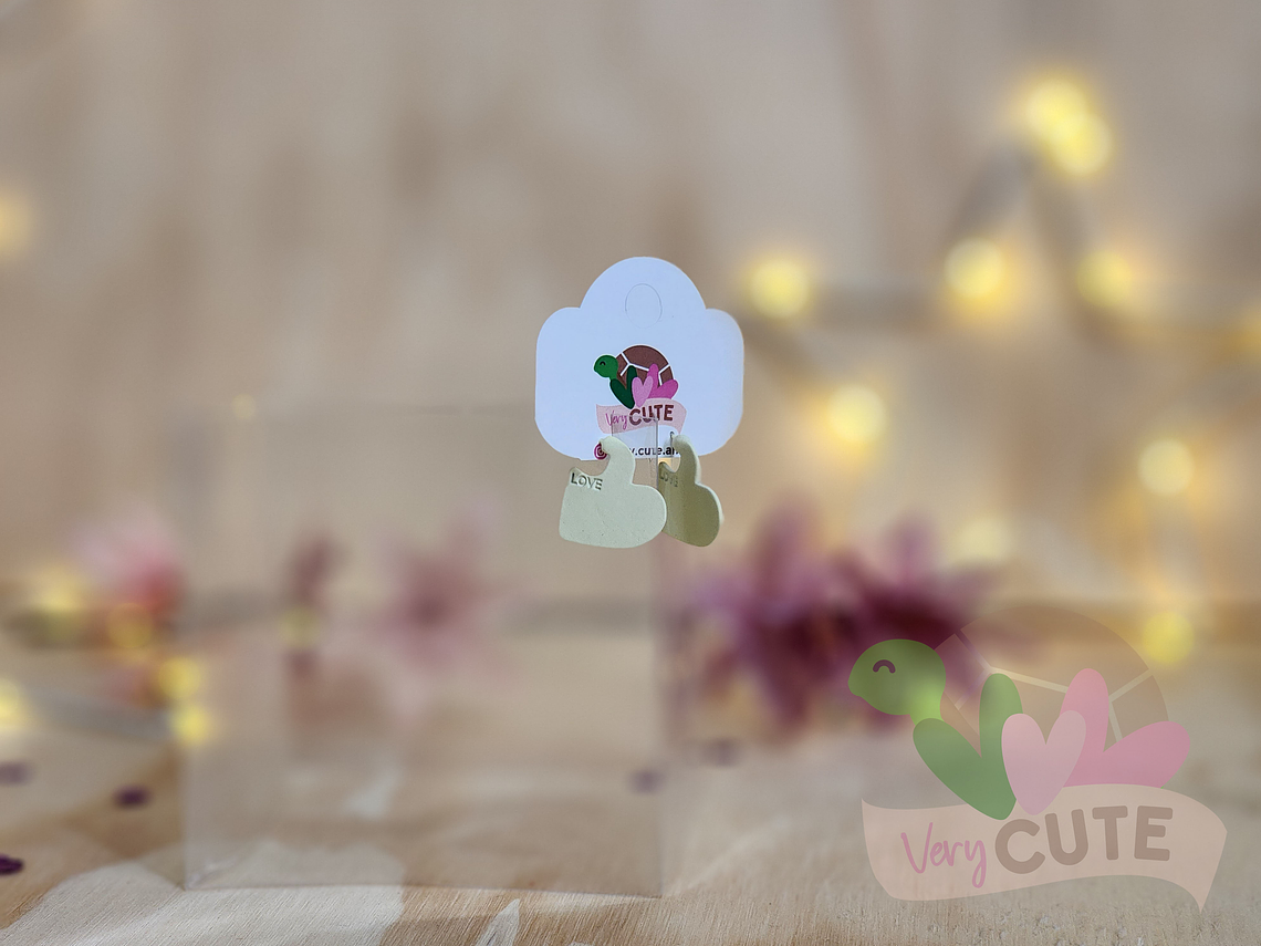 Aros Corazón LOVE 4