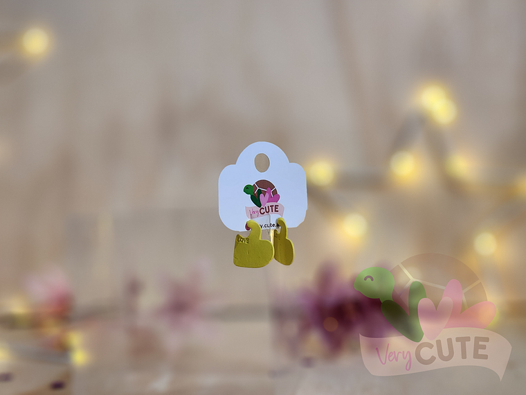 Aros Corazón LOVE 3