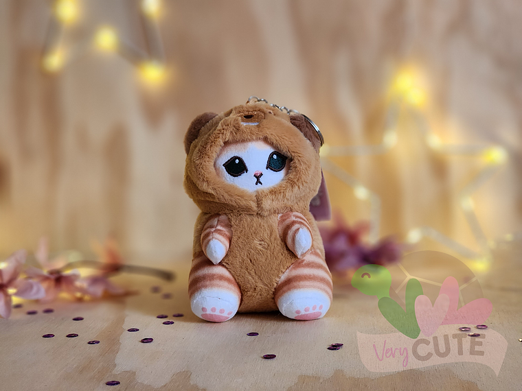  Llavero Peluche Gato Mofusand Capuchas 2