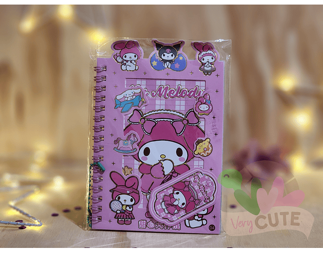 Libreta Stickers - Personajes Sanrio 