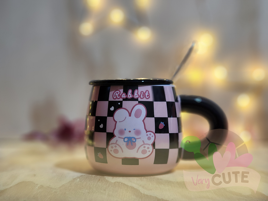 Tazón Rosa & Negro - Animal Cup  1