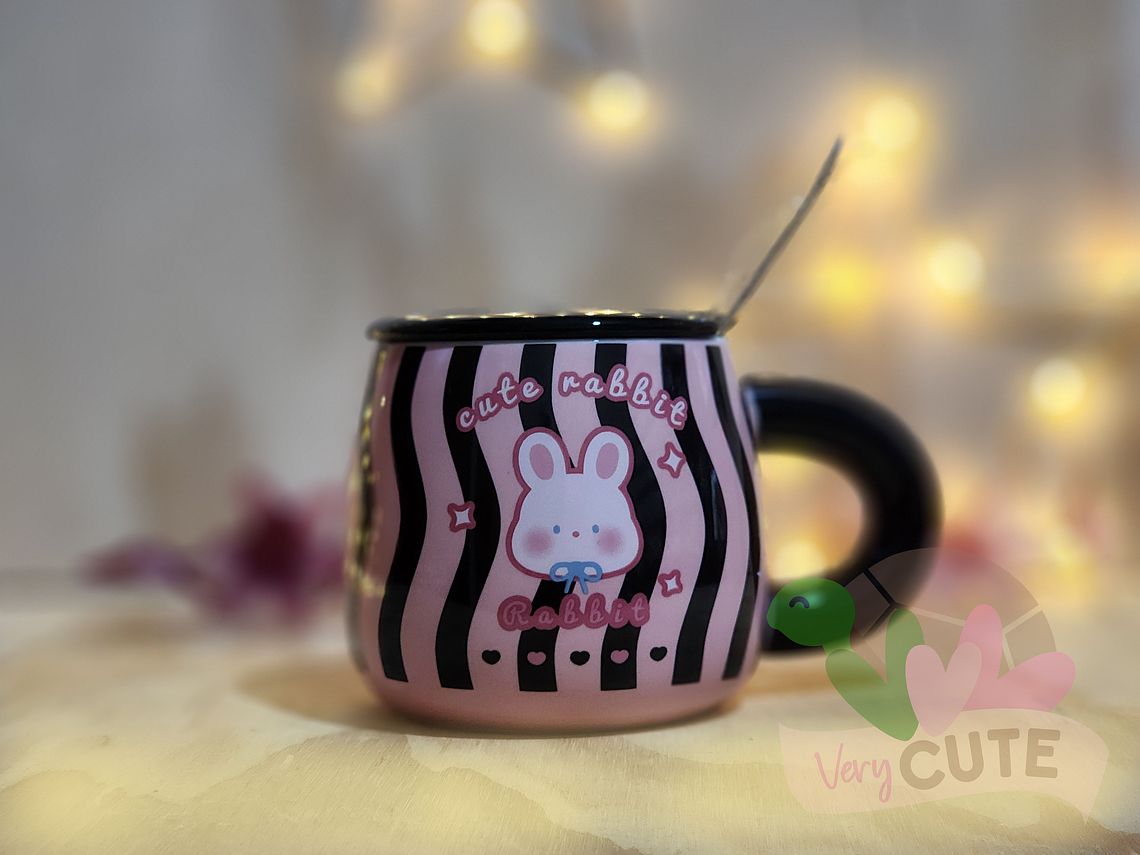 Tazón Rosa & Negro - Animal Cup  2