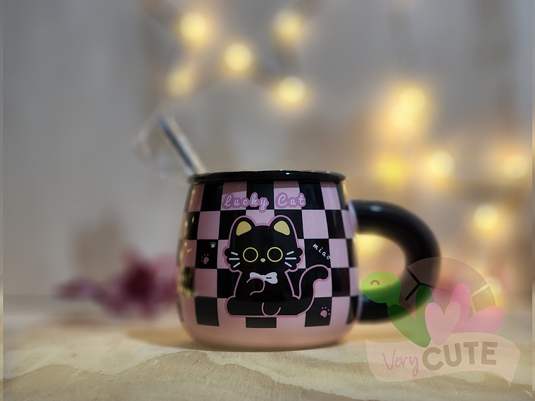 Tazón Rosa & Negro - Animal Cup  3