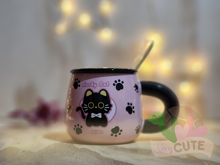 Tazón Rosa & Negro - Animal Cup  4