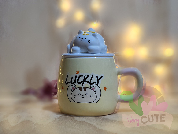  Tazón Gatito Acostado 2