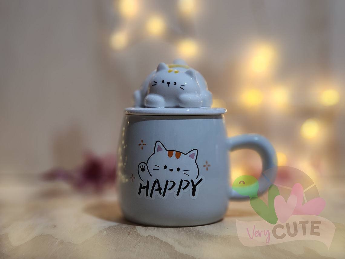  Tazón Gatito Acostado 4