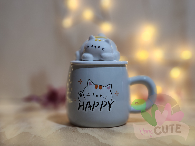  Tazón Gatito Acostado 4