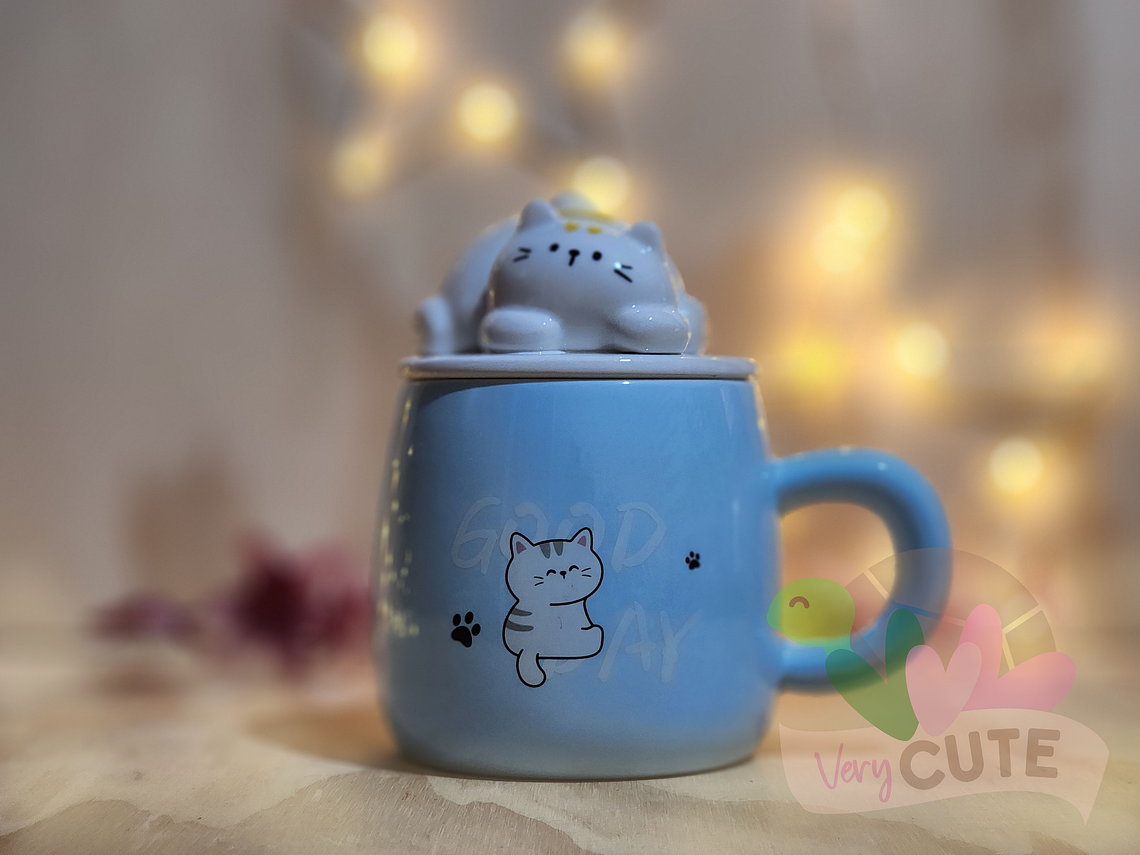  Tazón Gatito Acostado 3