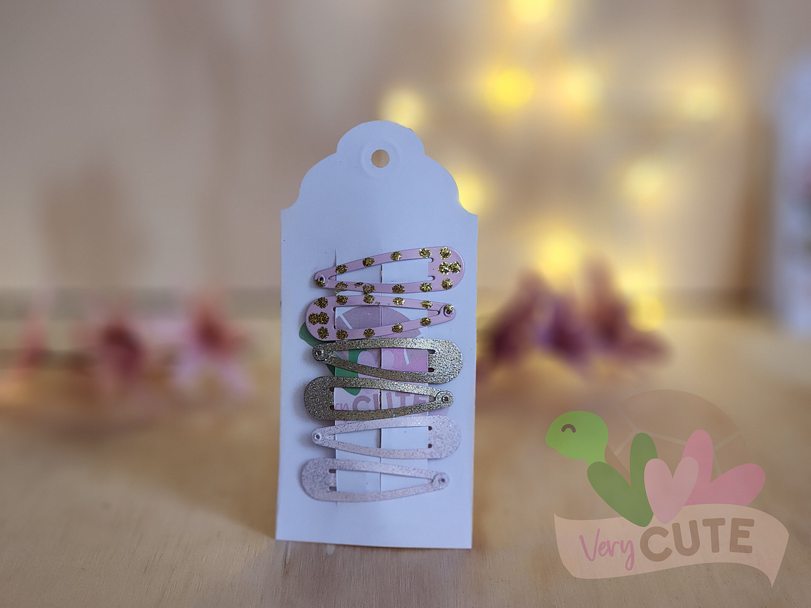 Set 3 Pares de pinches - Colores Pastel 1