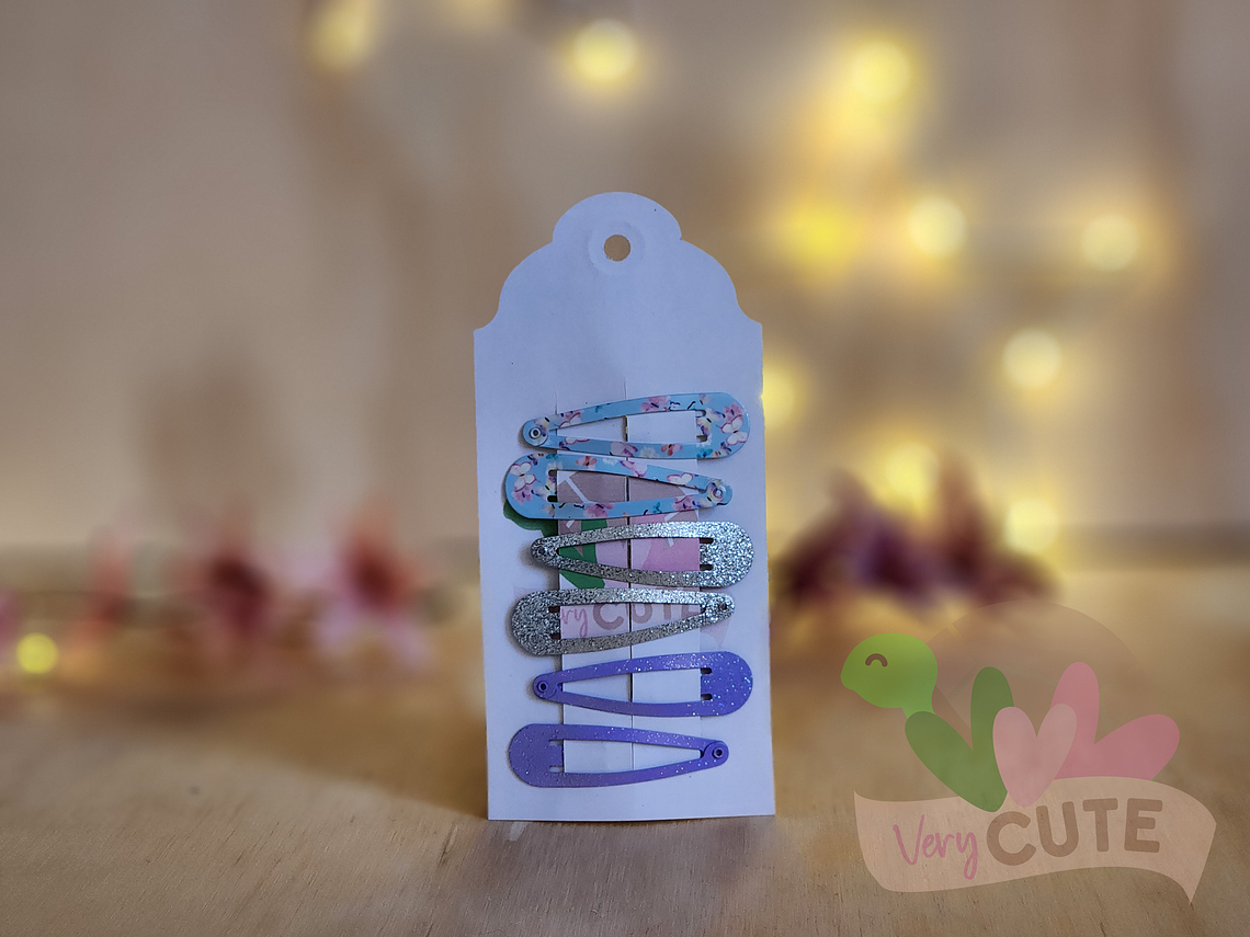 Set 3 Pares de pinches - Colores Pastel 2