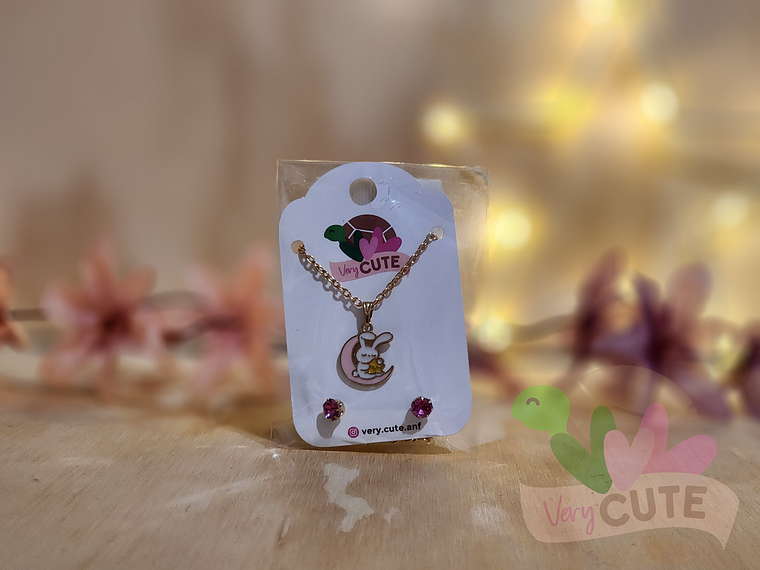 Set Collar + Aritos Niñita 4