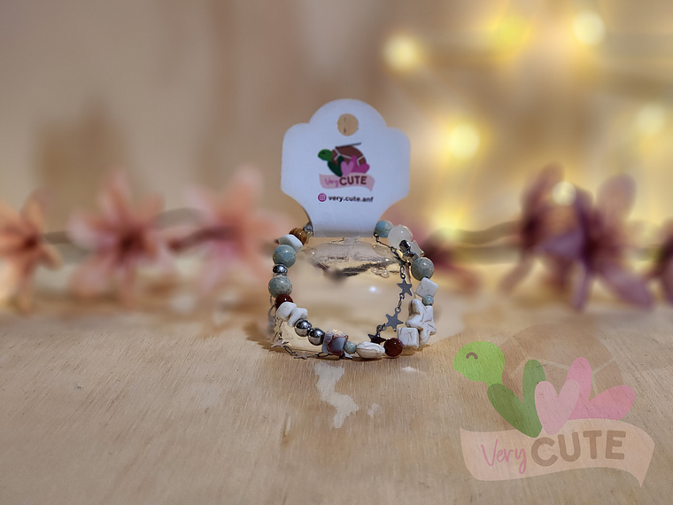 Pulsera Piedras y Estrella 1