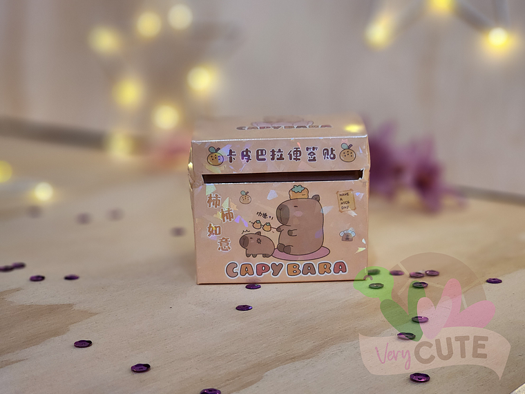 Cajita de Notas Autoadhesivas - Capybara  1