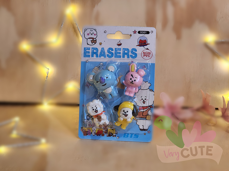 Set de Gomas BT21 - KPOP 1