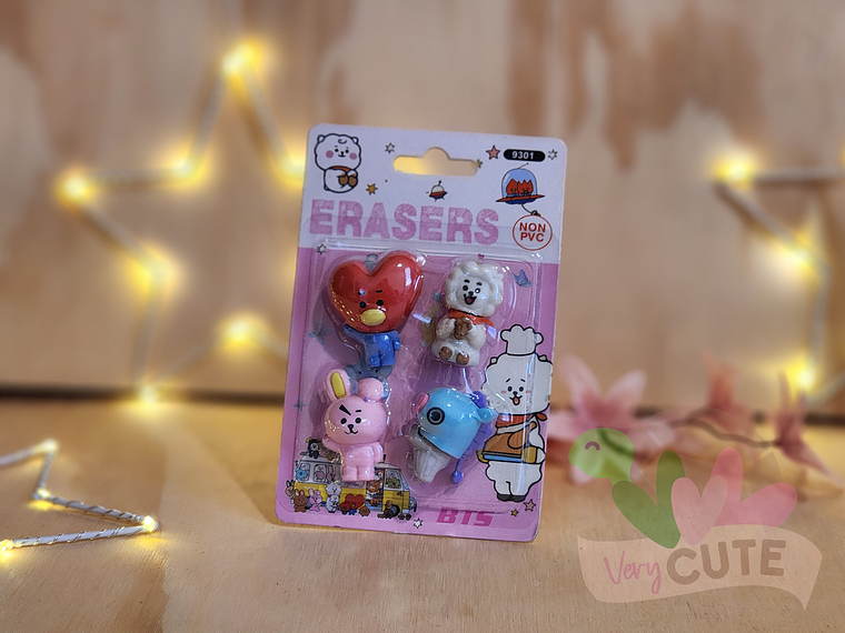 Set de Gomas BT21 - KPOP 2
