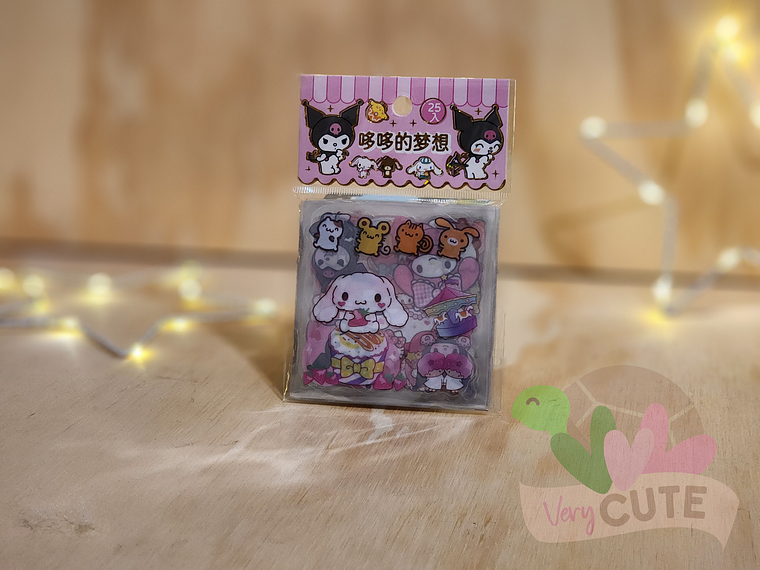 Stickers Personajes Sanrio - 25 Mini Láminas 3
