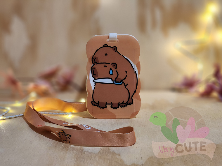 Porta Credencial + Lanyard - Capybara 4