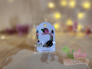  Collar Colorido con Mostacillas - 2 Gatitos