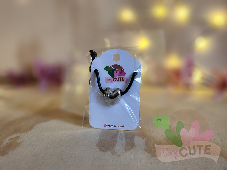 Collar Corazón Plateado 1