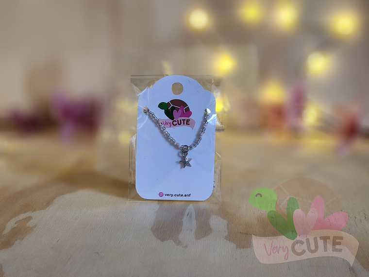 Collar Mostacillas Pastel y Estrella 1