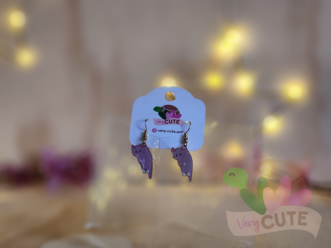 Aros Gatito Colgante 2