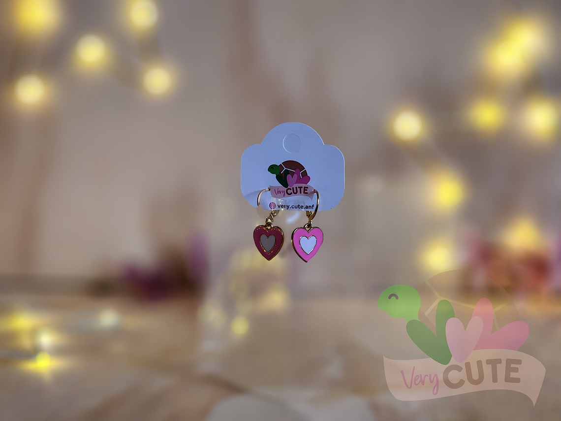 Aros Esmaltados Dorados - Diseños 10