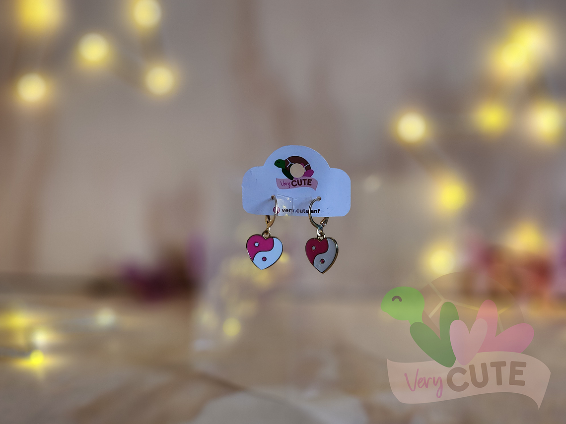 Aros Esmaltados Dorados - Diseños 13