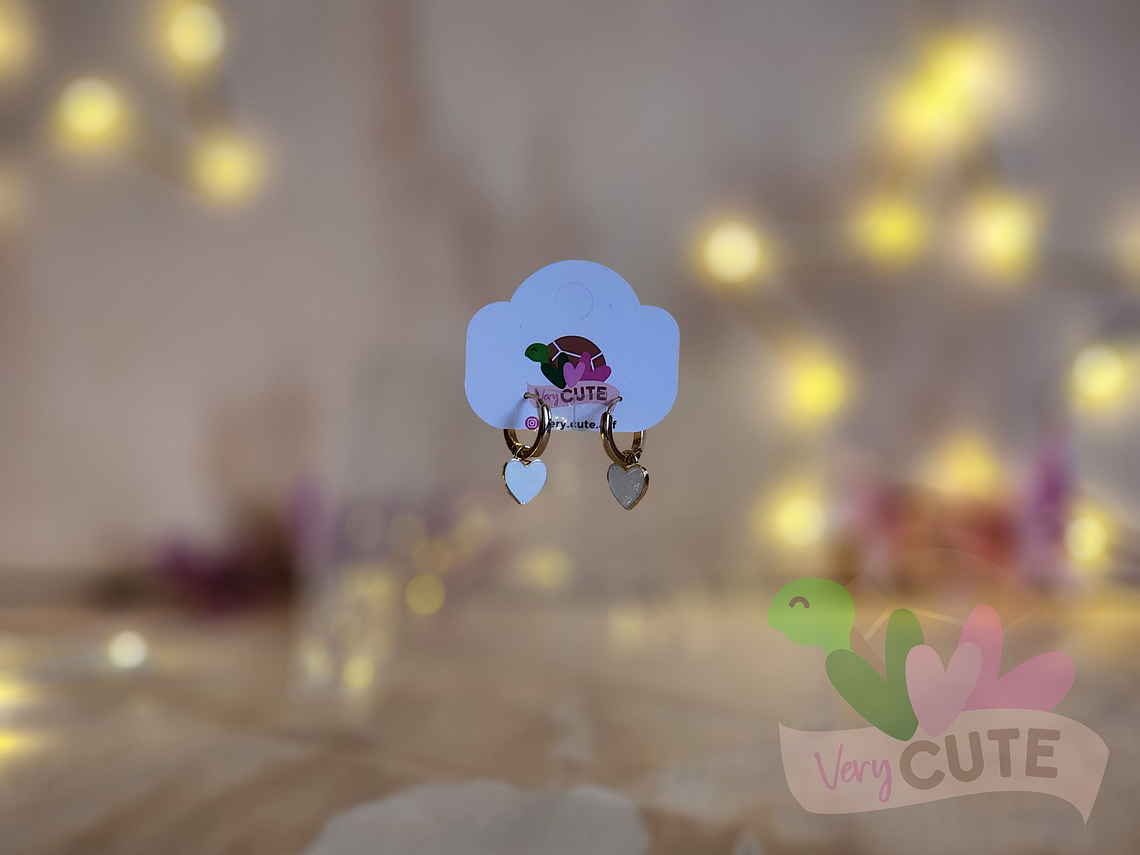 Aros Esmaltados Dorados - Diseños 14