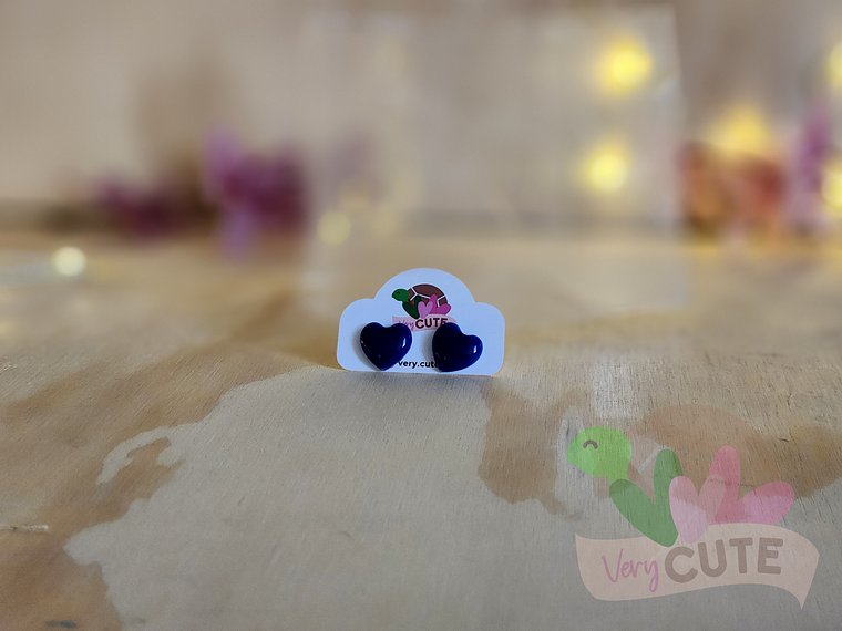 Aros Corazón Acrílico 5