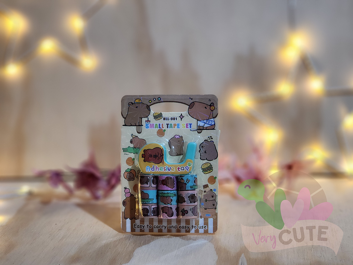  Set Washi Tape Capybara 1