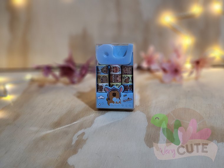  Set Washi Tape Capybara 2