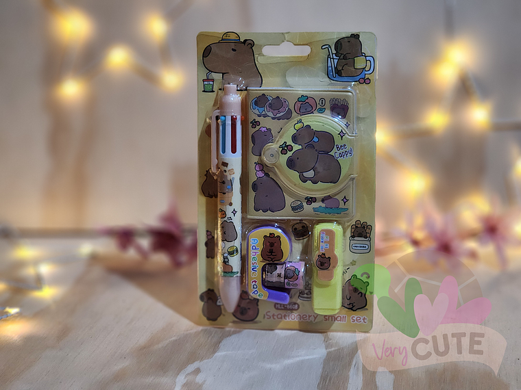  Set Papeleria Capybara 1